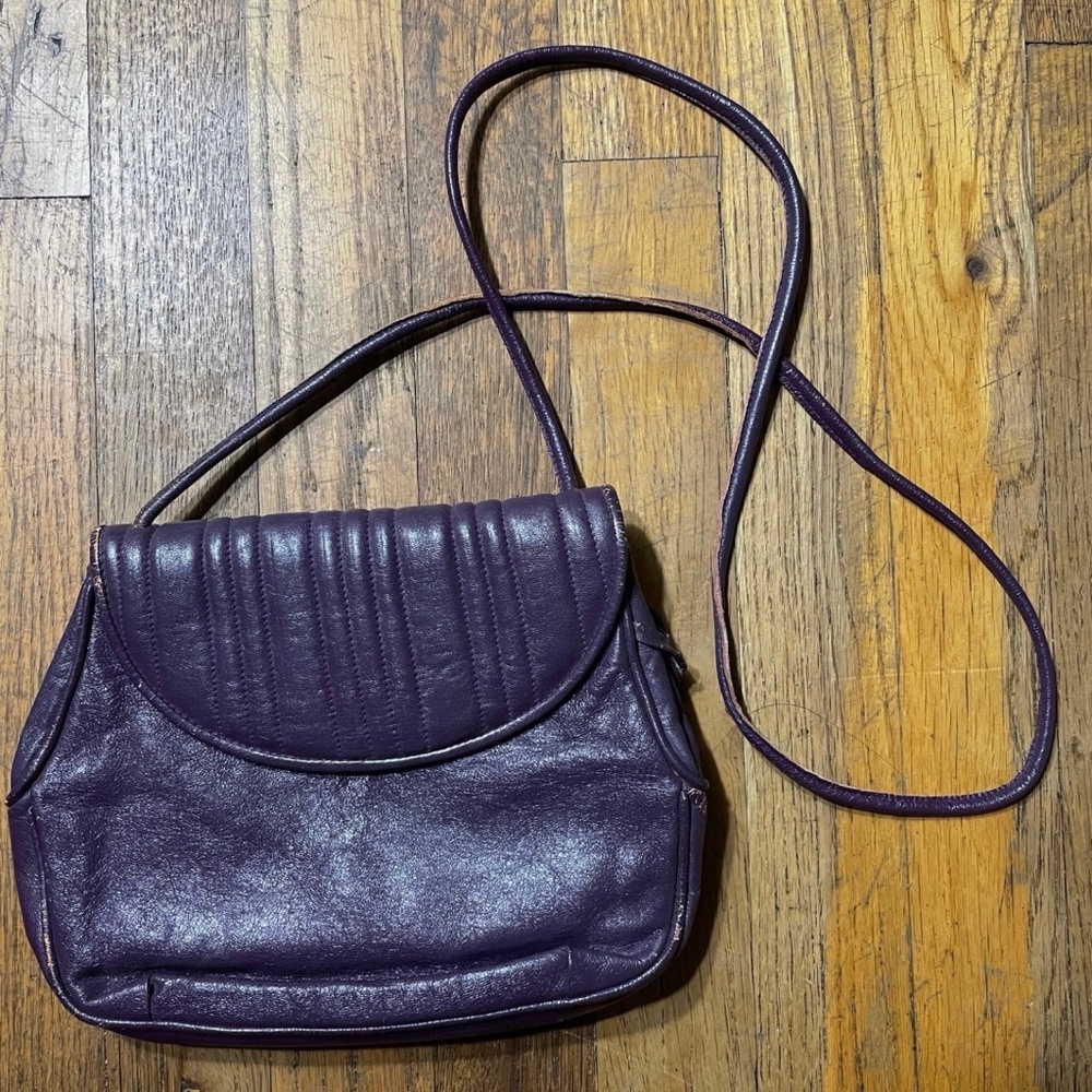 Vintage Barbara Bolan Mini Purple Handbag